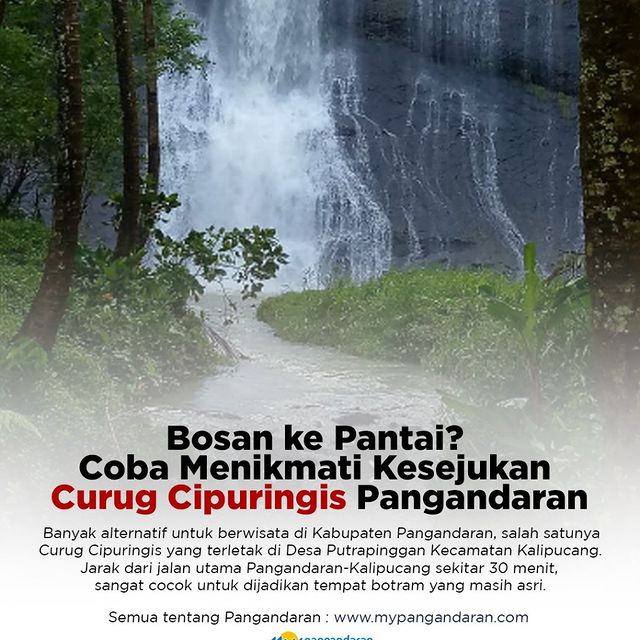 Bosan ke Pantai? Coba Menikmati Kesejukan Curug Cipuringis Pangandaran
==
Banyak alternatif untuk berwisata di Kabupaten Pangandaran, salah satunya Curug Cipuringis yang ...