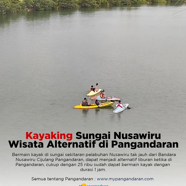 Kayaking Sungai Nusawiru, Wisata Alternatif di Pangandaran
==
Bermain kayak di sungai sekitaran pelabuhan Nusawiru tak jauh dari Bandara Nusawiru Cijulang Pangandaran, ...