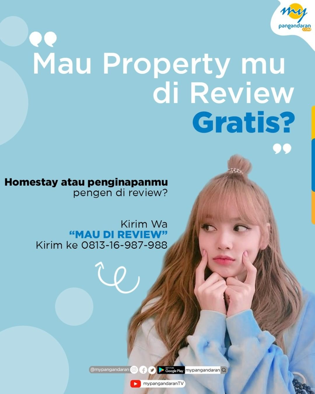 #BERKAHRAMADHAN
MAU PROPERT MU DI REVIEW GRATIS?
==
Punya Homestay atau penginapan dan pengen kami - Read More      ...