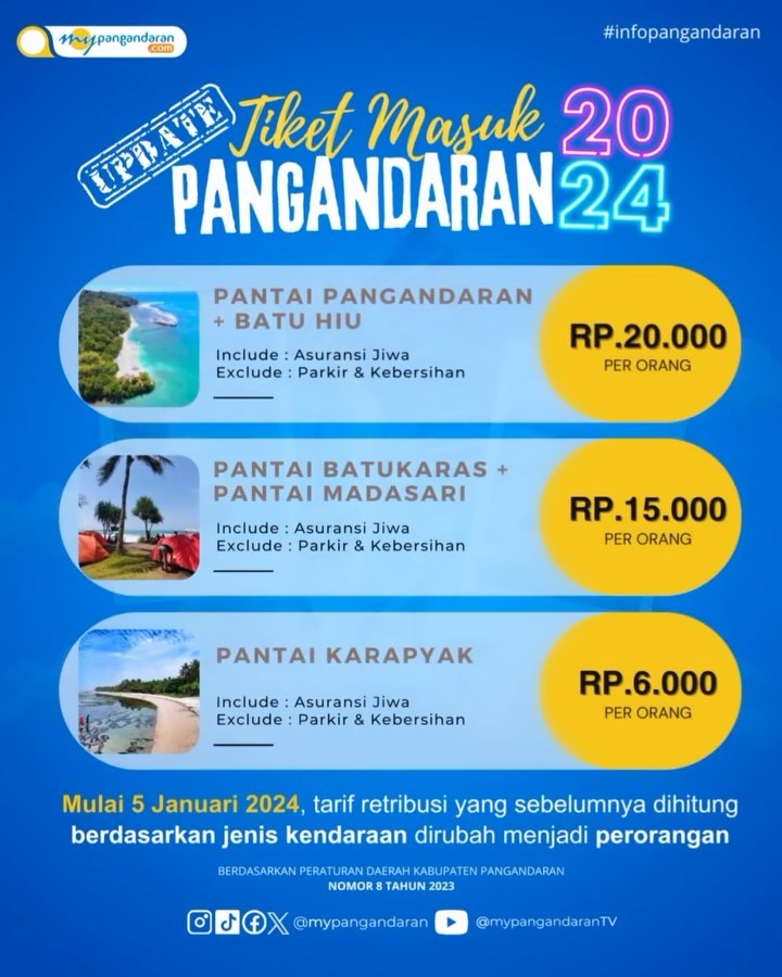 Update Tiket Pangandaran 2024 !!

Per 