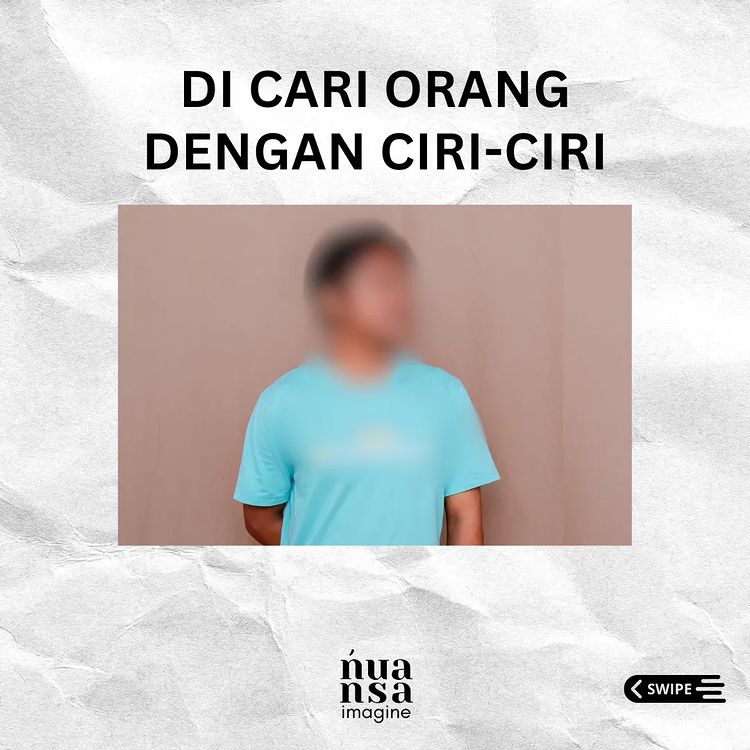 Mohon Bantuan Banget Kita Lagi Cari Orang !!
Ciri Cirinya 
1.           ...