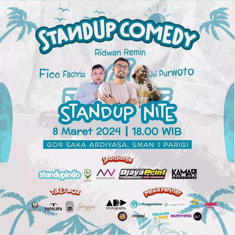 Siap-siap menyambut gelombang tawa terbesar di Pangandaran! StandUp Nite `Ngecek           ...