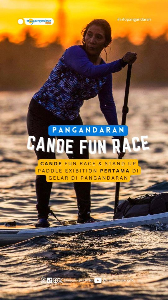 Pangandaran diramaikan dengan keceriaan para peserta Canoe Fun Race.Acara ini           ...