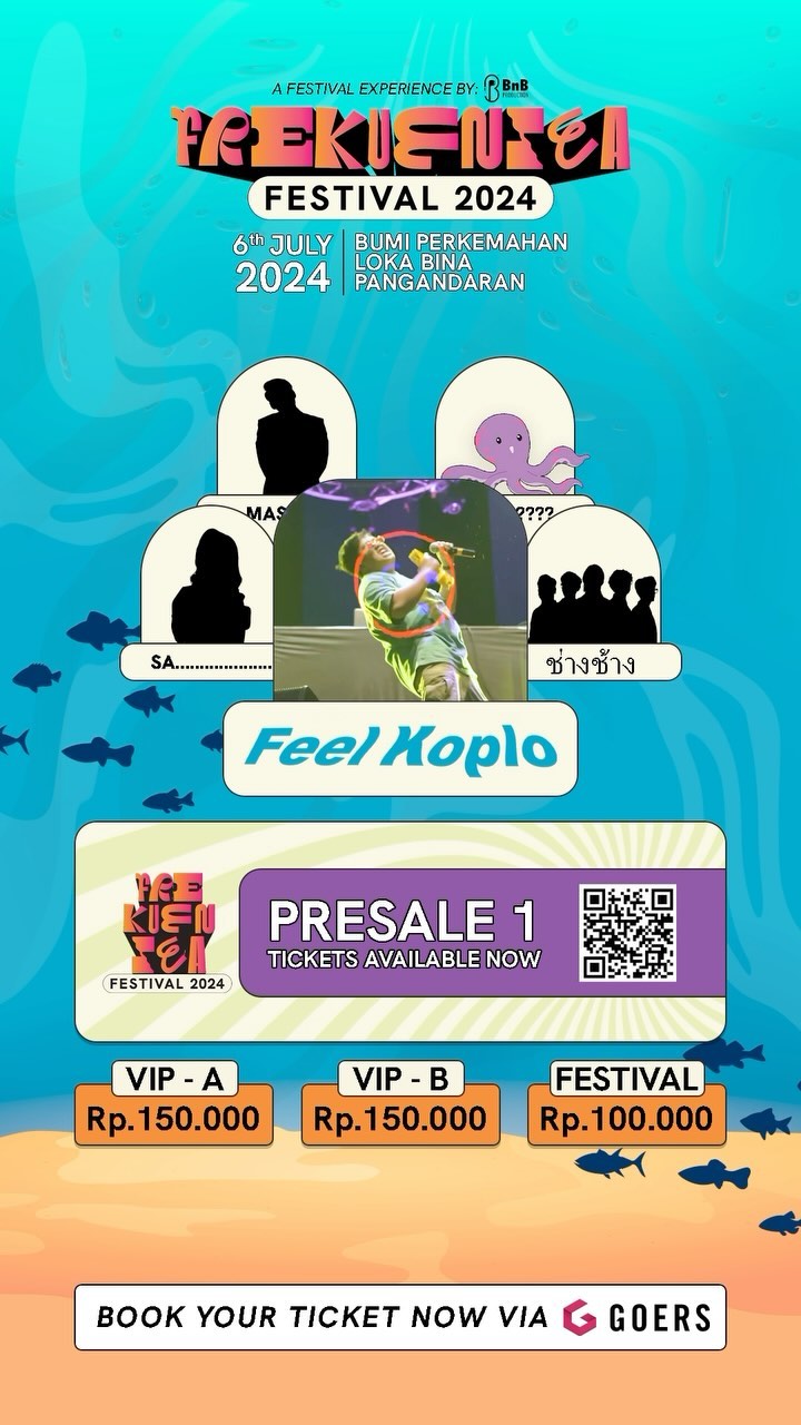 VIP ADAAAA, FESTIVAL BANYAAAAAK...

GAS DISIKAT TIKET PRESALENYA. JANGAN NYALAHIN KITA           ...