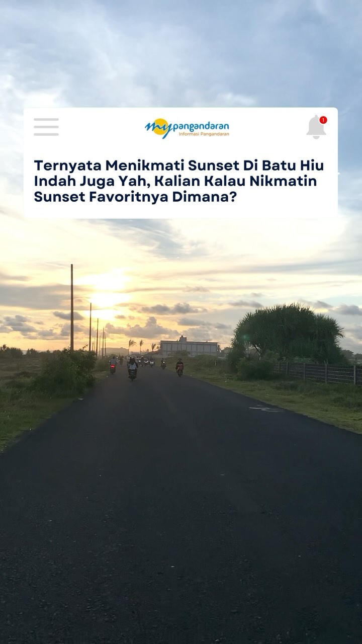 Ternyata Sunsetnya Batu Hiu Juga 