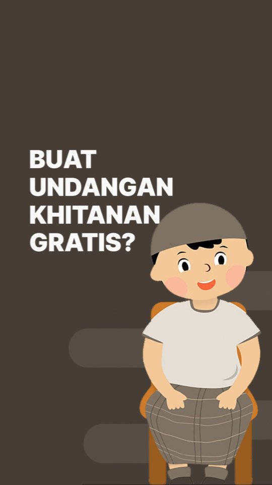 Mau buat undangan khitanan gratis? 