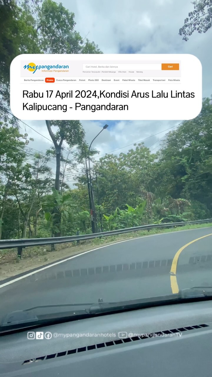 Situasi Terkini Arus Lalu Lintas Kalipucang-Pangandaran
Sudah Tidak Terlalu Ramai,Tetap berhati           ...