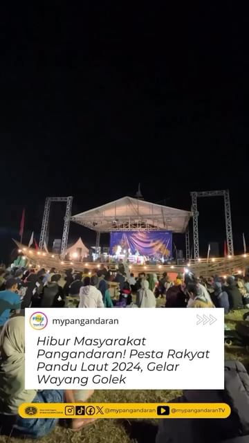 Antuasias Para Masyarakat menyaksikan wayang golek di malam terakhir Pesta           ...