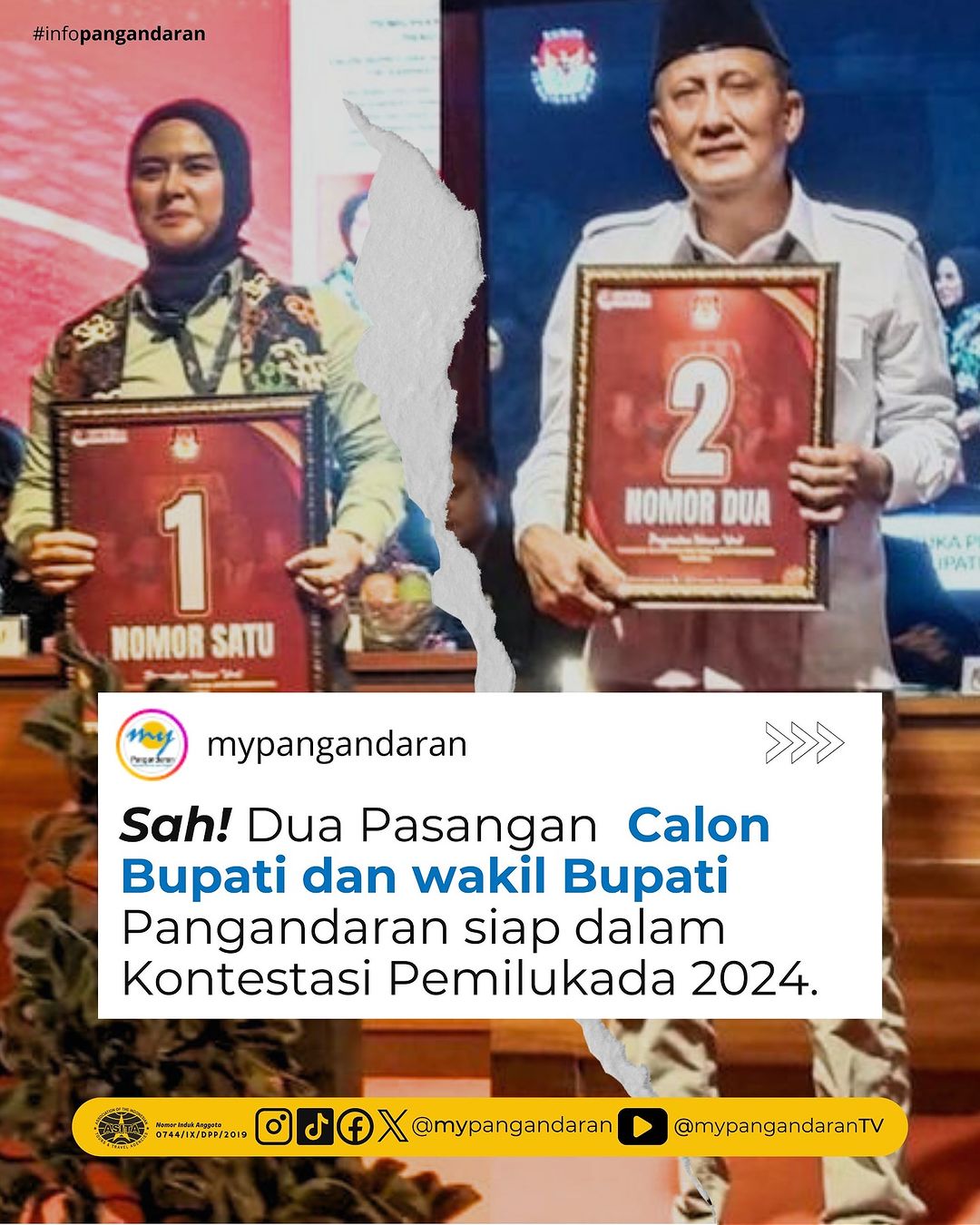 Tahapan Penetapan nomor urut Pasangan Calon Peserta Pemilihan Bupati dan           ...