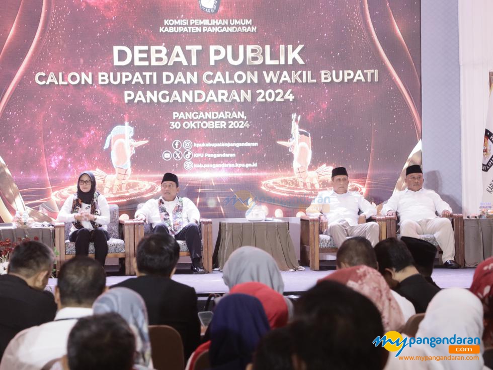 Potret Debat Publik Calon Bupati dan Wakil Bupati Pangandaran 2024