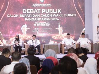 Potret Debat Publik Calon Bupati dan Wakil Bupati Pangandaran 2024