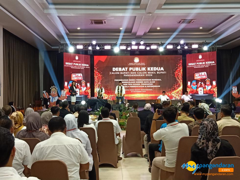 Potret Debat Publik Terakhir Cabup Pangandaran 2024