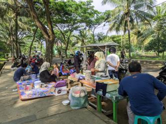 Potret Suasana Pagi Disekitar Jalan Baru Grand Pangandaran